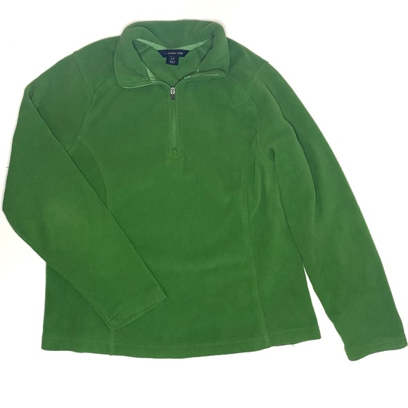 Lands' End Other - Lands’ End • kids pullover fleece, green